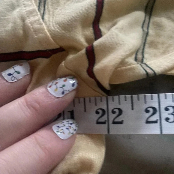 Peter Millar Double Mercerized Cotton Golf Polo Striped Shirt Medium Yellow - Picture 5 of 7